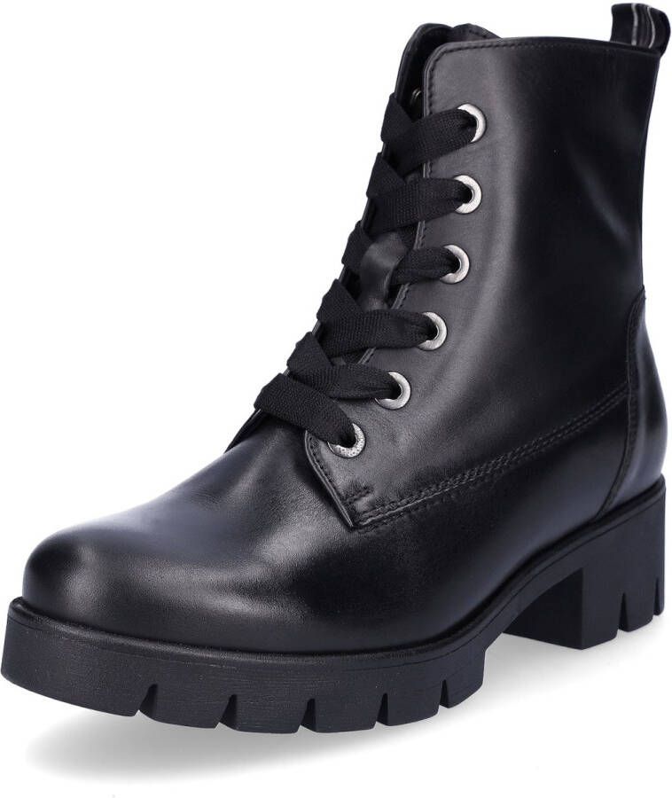 GABOR Veterboots Dames 711.3 Leer Zwart