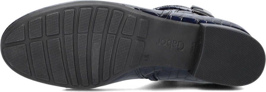 Gabor 712 Enkellaarsjes Enkelboots met rits Dames Blauw