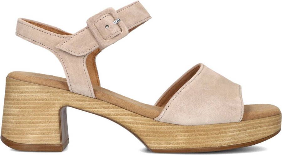 GABOR Sandalen Dames 721.1.0 Maat: 38 Materiaal: Suède Kleur: Beige - Foto 2