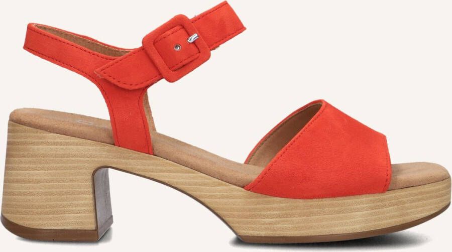GABOR Dames 721.1.0 Maat: 41 Materiaal: Suède Kleur: Oranje - Foto 2
