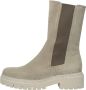 Gabor Comfort hoge Chealsea boots beige Leer - Thumbnail 1