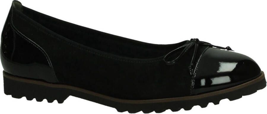 Gabor 73100 Klassieke ballerina's Dames Zwart 37 -Samtchevr Lack HT Schwarz