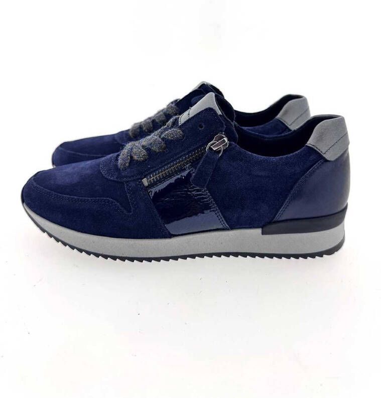 Gabor 73.420.16 sneaker blauw combi 37.5