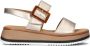Gabor Gouden Leren Sandalen 744.4 Stijlvol Yellow Dames - Thumbnail 2