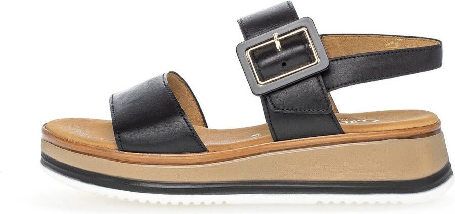 Gabor 744.4 Sandalen Dames Zwart