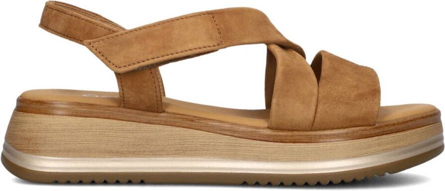 Gabor 746 Sandalen Met Sleehak Dames Camel