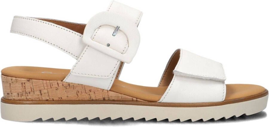 Gabor 752 Sandalen Met Sleehak Dames Wit