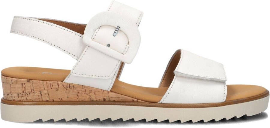 Gabor 752 Sandalen Met Sleehak Dames Wit