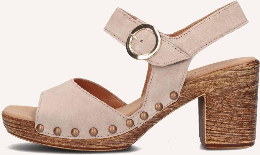 GABOR Sandalen Dames 753.1 Maat: 38 5 Materiaal: Suède Kleur: Beige - Foto 4