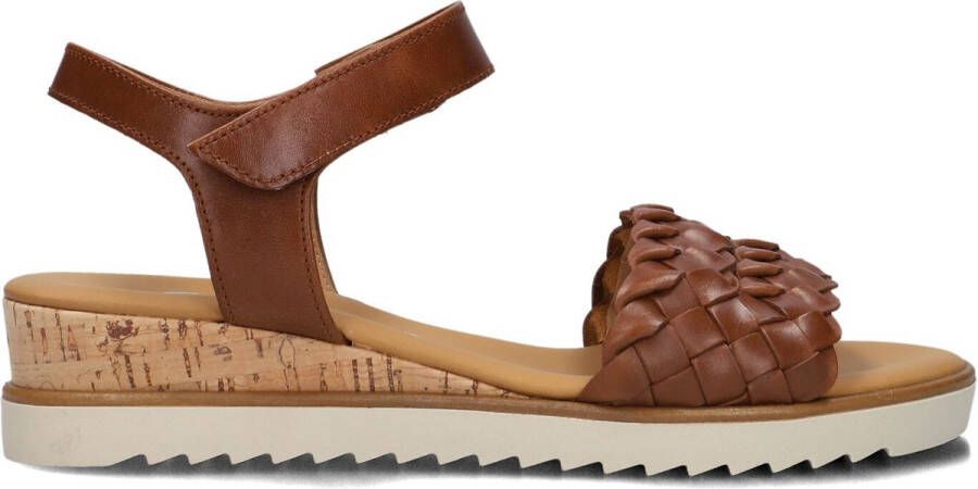 Gabor 759.2 Sandalen Met Sleehak Dames Cognac