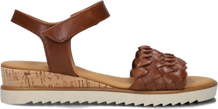 Gabor 759.2 Sandalen Met Sleehak Dames Cognac