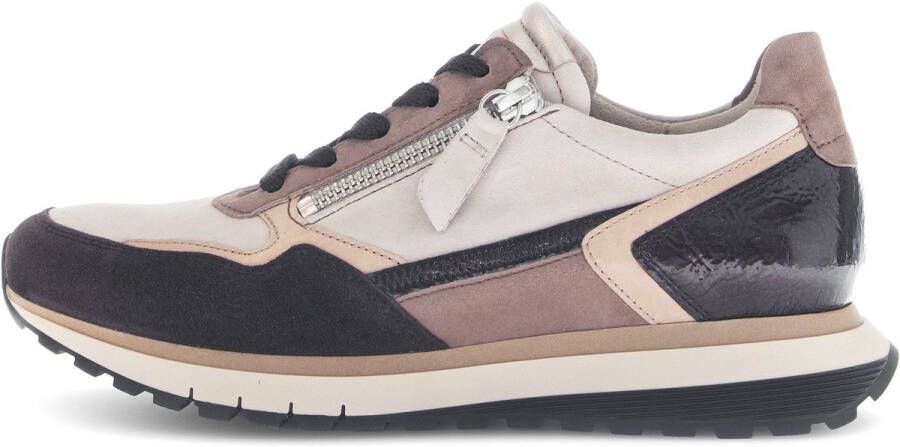 Gabor sneaker 76.378.33 bruin beige combi