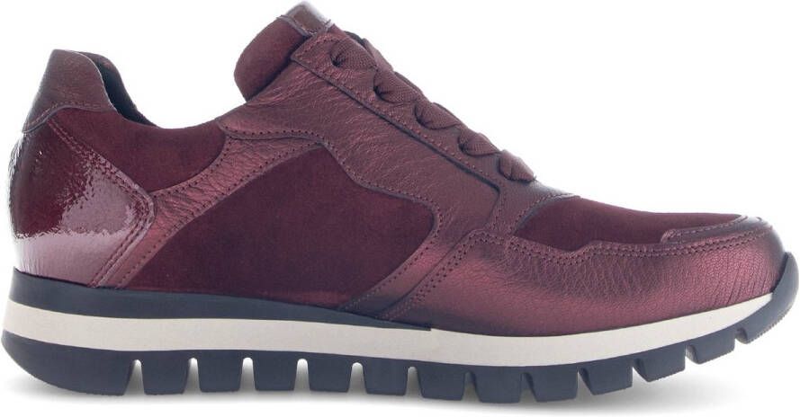 Gabor Lace-Zip Paarse Sneaker Dames