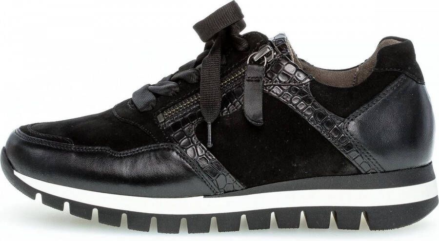 Gabor 76.438.67 Schwarz H Wijdte Veterschoenen - Foto 3