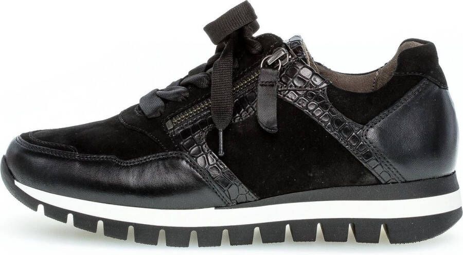 Gabor 76.438.67 Schwarz H-Wijdte Veterschoenen