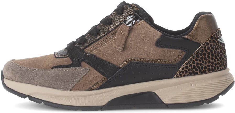Gabor Rollingsoft Sneaker 76.878.42 Bruin Zwart Combi