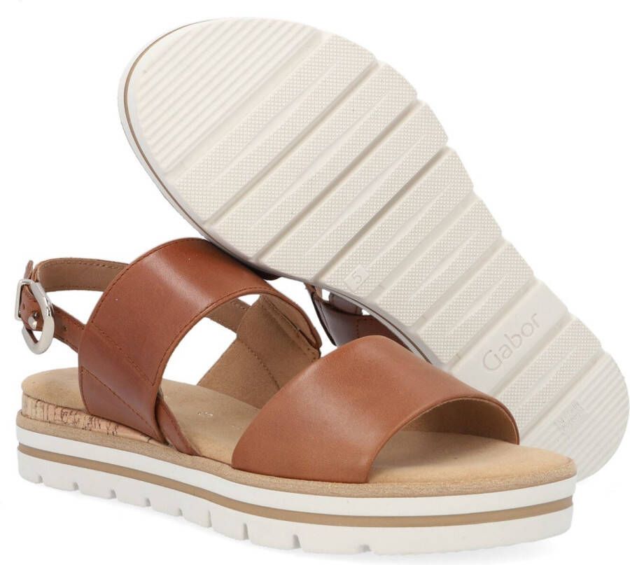 GABOR Dames 774.1 Maat: 37 5 Materiaal: Leer Kleur: Cognac