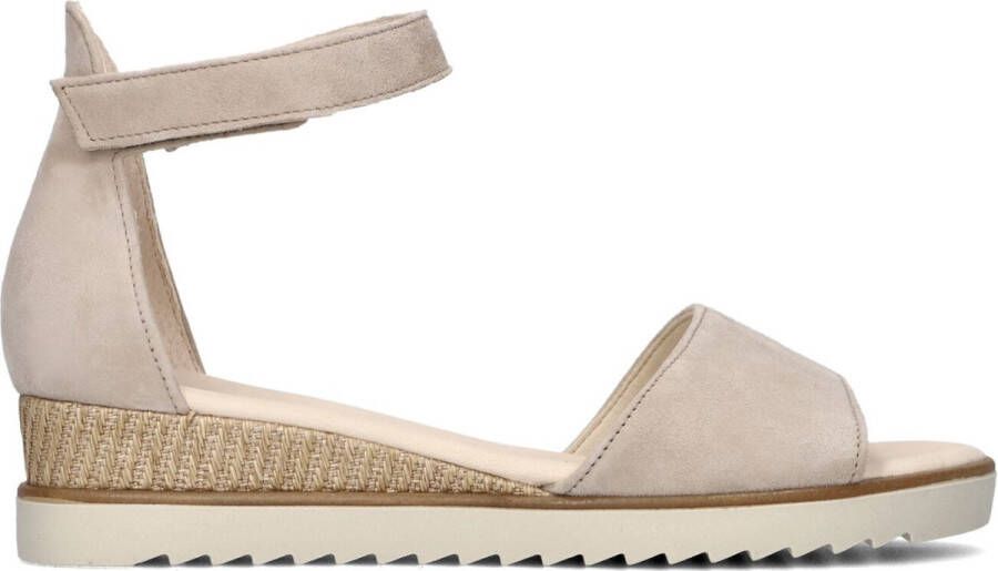 GABOR Sandalen met Hak Dames 780.2 Maat: 37 Materiaal: Suède Kleur: Beige - Foto 2