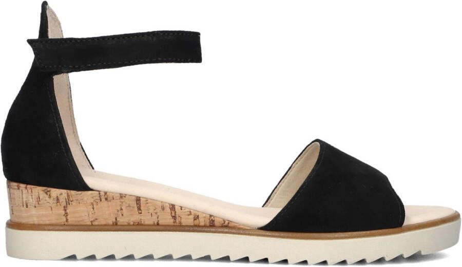 Gabor 780 Sandalen Met Sleehak Dames Zwart