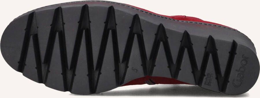 Gabor 780.1 Enkellaarsjes Enkelboots met rits Dames Rood