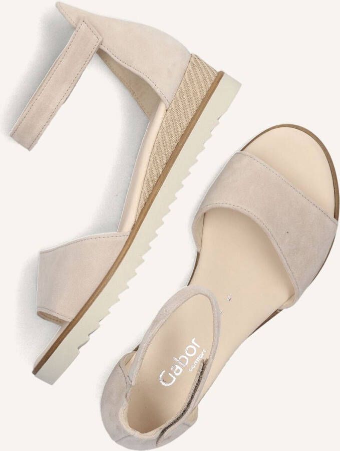 GABOR Dames 780.2 Maat: 37 Materiaal: Suède Kleur: Beige - Foto 2