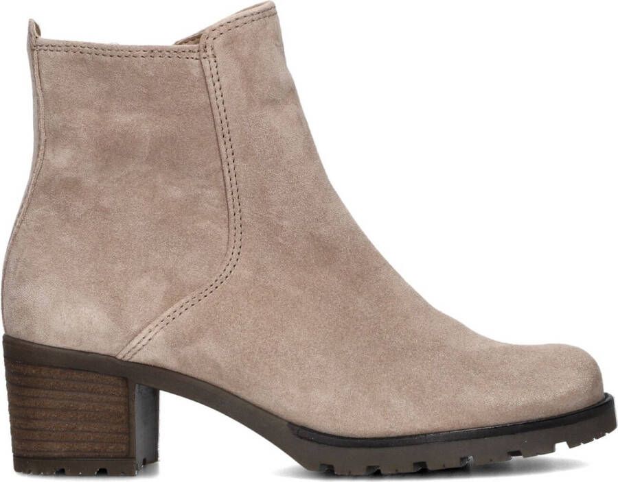 Gabor 800.1 Enkellaarsjes Enkelboots met rits Dames Beige