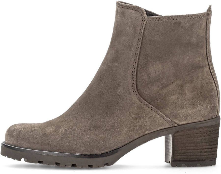 Gabor 800.1 Enkellaarsjes Enkelboots met rits Dames Taupe