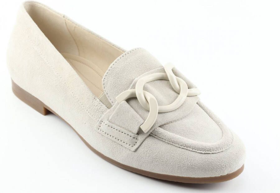 Gabor 434.04 Loafers Instappers Dames Beige Schoenen
