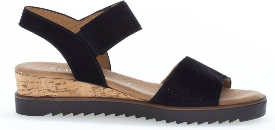 Gabor 22.750.47 schwarz(Kork schw) Sandalen