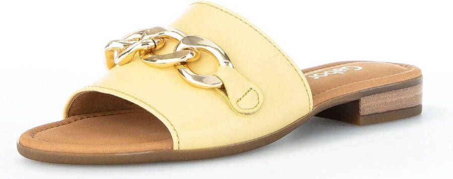 Gabor Comfortabele dames slippers Yellow Dames