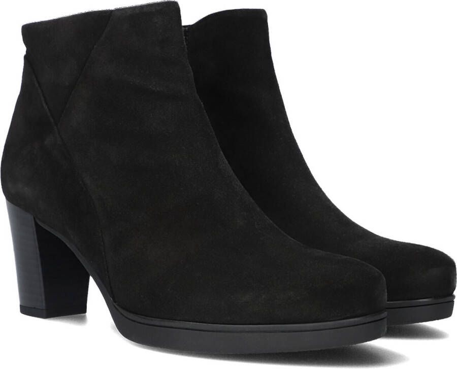 Gabor 861 Enkellaarsjes Enkelboots met rits Dames Zwart