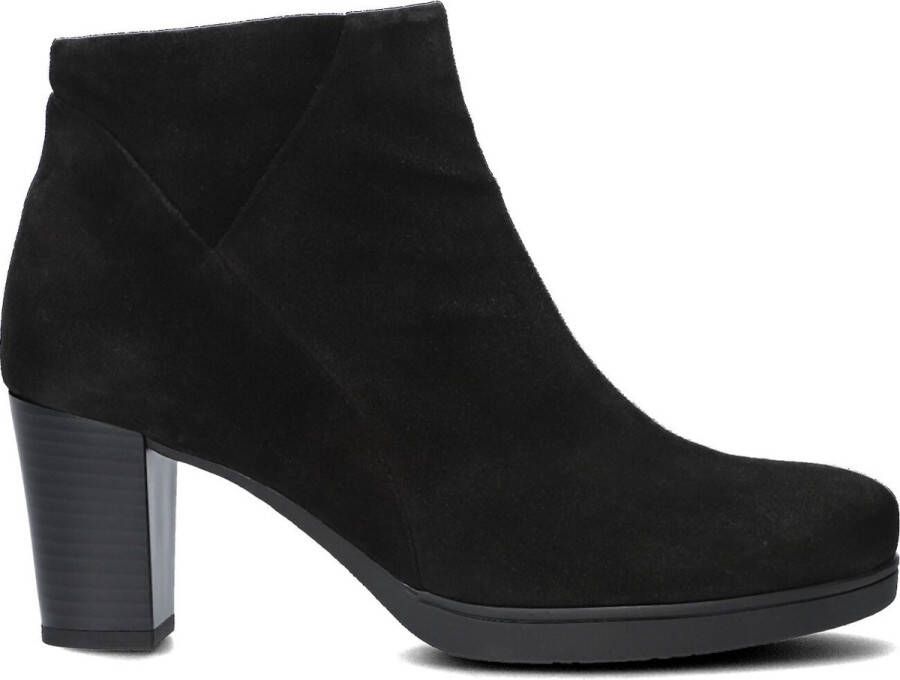 Gabor 861 Enkellaarsjes Enkelboots met rits Dames Zwart