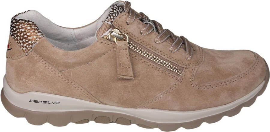 Gabor Rollende wandelsneaker Beige Dames
