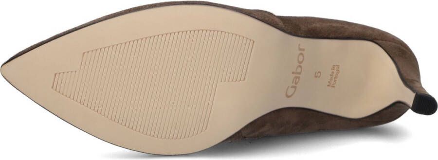 Gabor 881.1 Enkellaarsjes Enkelboots met rits Dames Taupe