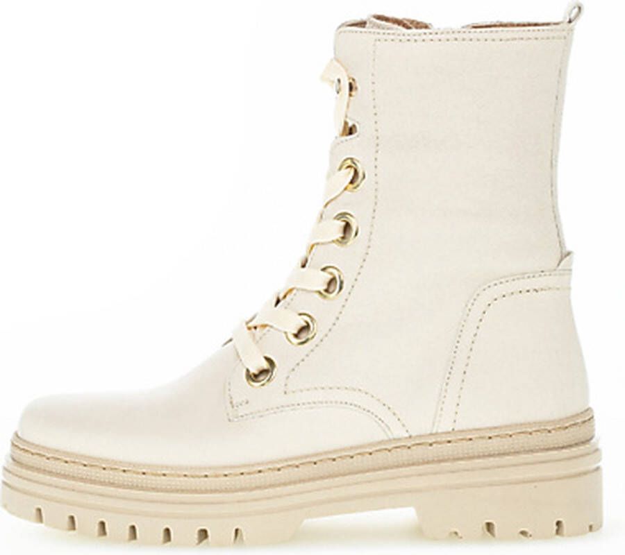 Gabor Best Fitting Beige Veterboot Uitneembaar Voetbed