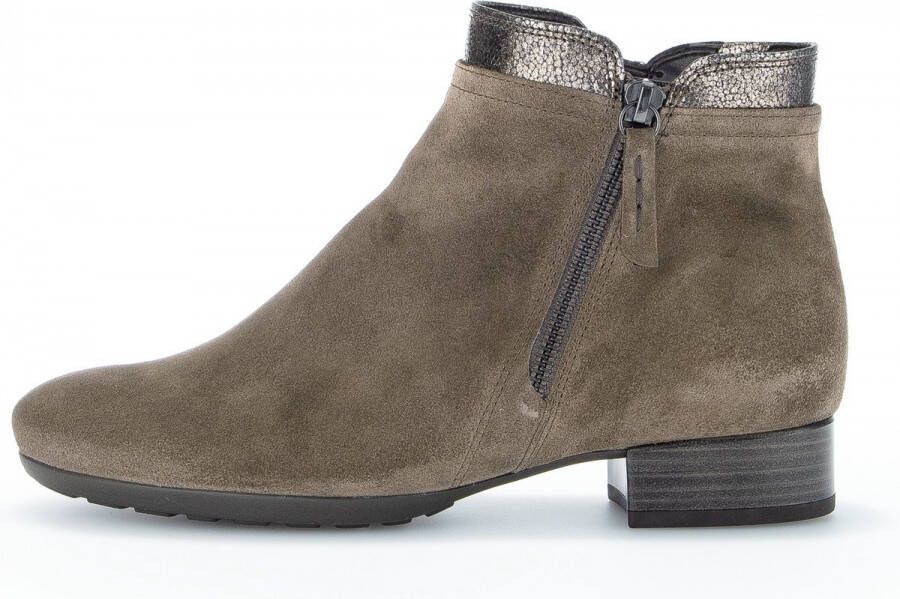 GABOR Enkellaarsjes Dames 718 Maat: 37 Materiaal: Suède Kleur: Taupe - Foto 3