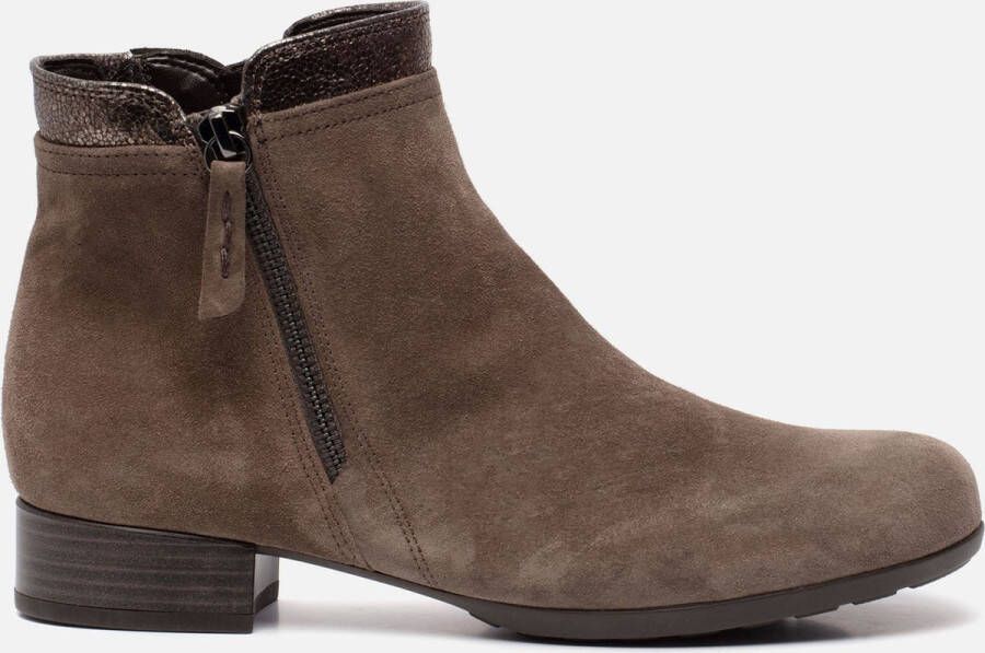 GABOR Enkellaarsjes Dames 718 Maat: 37 Materiaal: Suède Kleur: Taupe - Foto 4