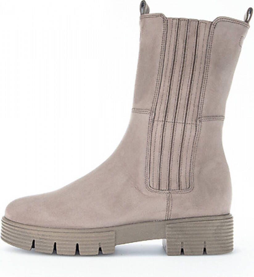 Gabor 92.741.42 Beige dames chelsea boots met rits