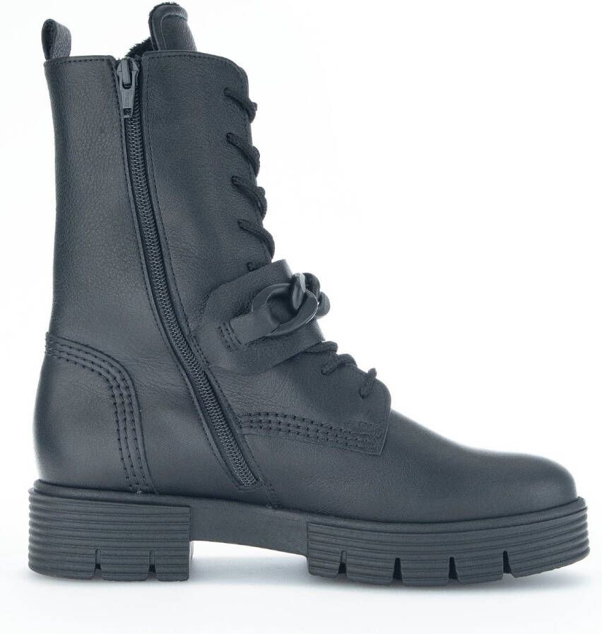 Gabor Stijlvolle enkellaars met comfortabele pasvorm Black Dames