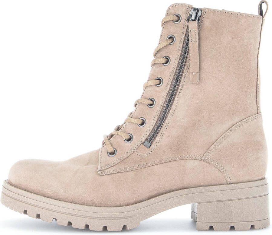 Gabor Beige Suède Veterschoen Beige Dames - Foto 4