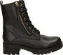 Gabor 785 Veterboots Laarzen Met Veters Dames Zwart - Thumbnail 1