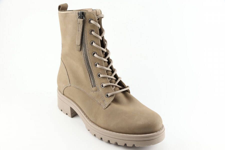 Gabor Beige Suède Veterschoen Beige Dames