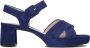 Gabor Blauwe Suède Kruisband Sandalen Blue Dames - Thumbnail 8