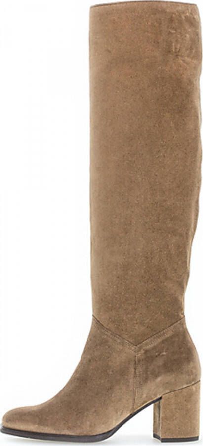 Gabor 95.629.14 Beige Lange velours laarzen smalle leest - Foto 3