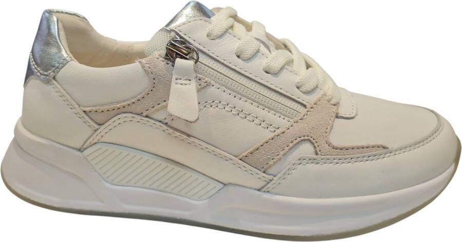 GABOR Lage Sneakers Dames 958 Maat: 37 Materiaal: Leer Kleur: Wit