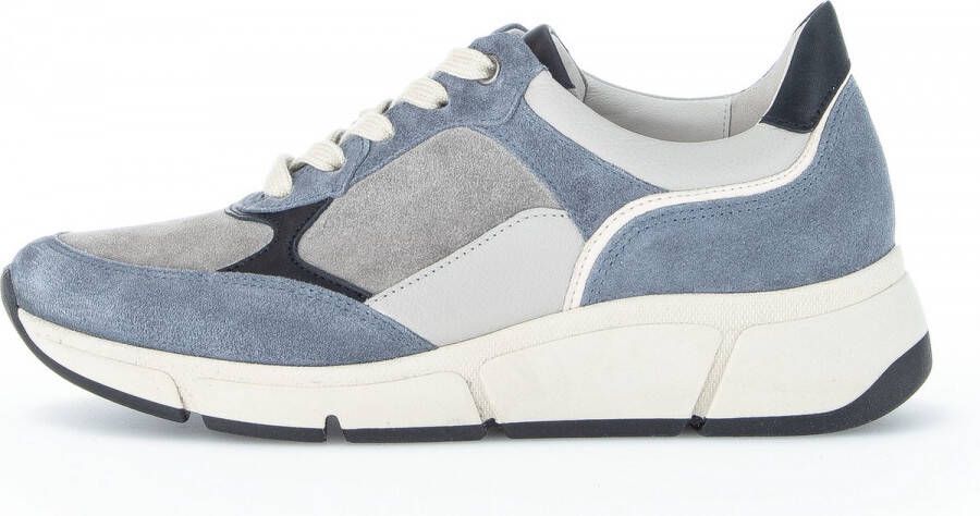 Gabor Sneaker 96.475.30 Grijs Blauw Combi Suède 4½ 37½