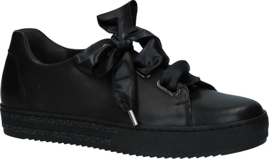Gabor 96505 Sneaker laag gekleed Dames Zwart;Zwarte 57 -Foulardcalf Schwarz