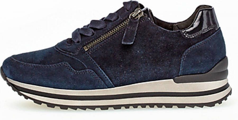 Gabor Blauwe Casual Veterschoen voor Dames