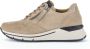 Gabor Suède Sneaker met Leren Accenten Beige Dames - Thumbnail 1