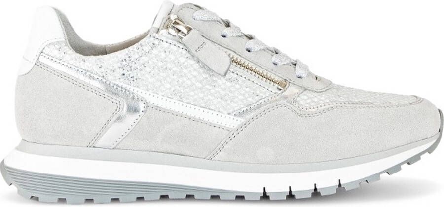 Gabor 46.378.60 Dames Ice wit Zilver Sneaker